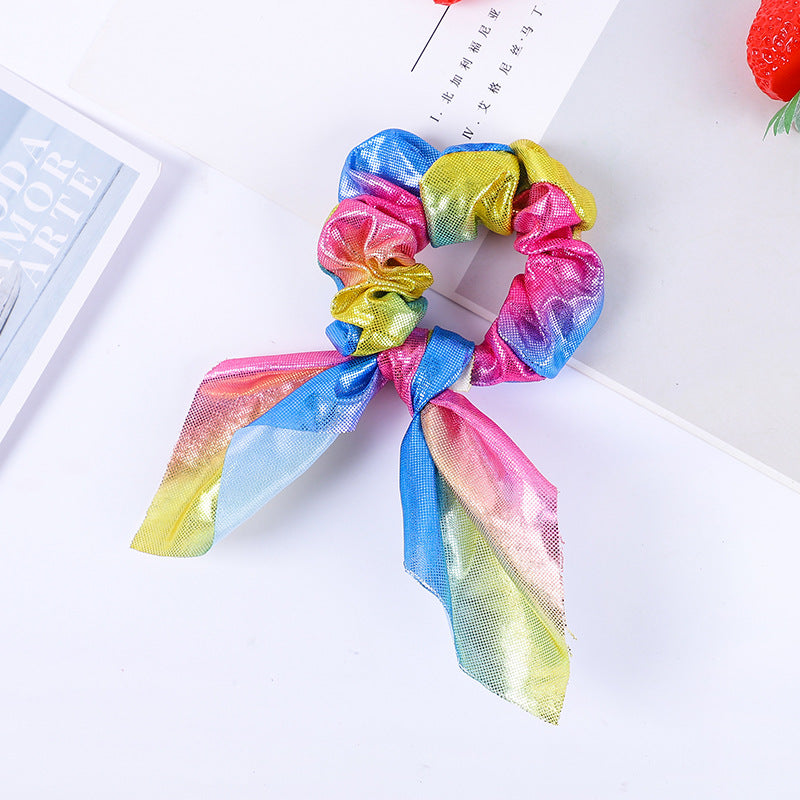 Anillo de cabello de la tela de cinta de arco al por mayor